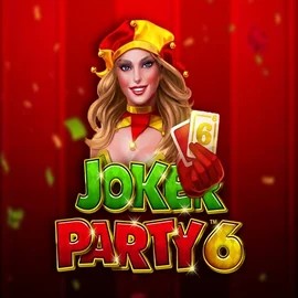 Joker Party 6 slot logo by Greentube at Elabet Casino