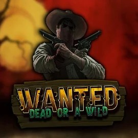 Wanted Dead or a Wild by Hacksaw Gaming, showcased at elabetscasino.com – game logo