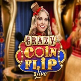 Crazy Coin Flip by Evolution, showcased at elabetscasino.com – game logo